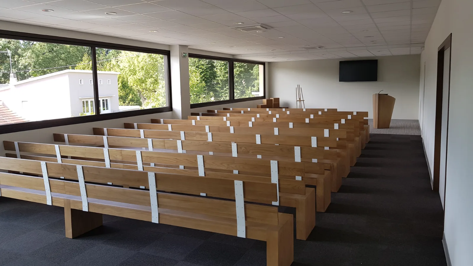 Salle de cérémonie pour des obsèques civiles